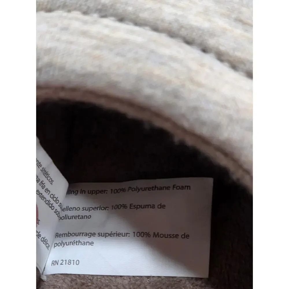 Dluxe by Dearfoams Men's Monte Slide Slippers Gray Quilted M 9-10 Loungewear